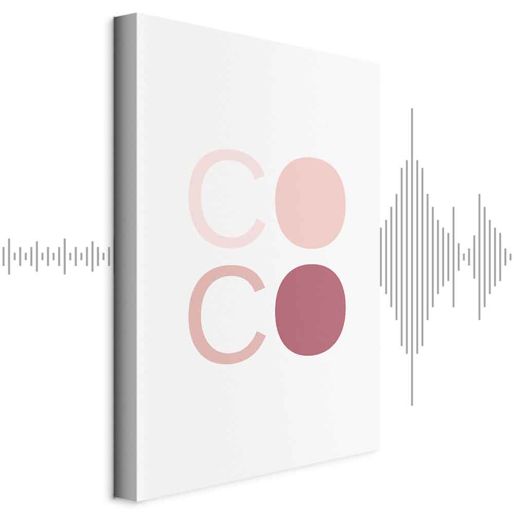 Leinwandbild - Pink Coco (1 Part) Vertical
