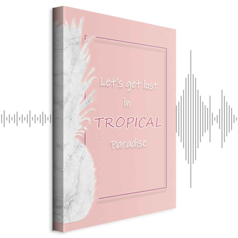 Leinwandbild - Let's Get Lost in Tropical Paradise (1 Part) Vertical