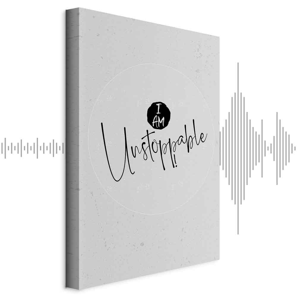 Leinwandbild - I Am Unstoppable (1 Part) Vertical