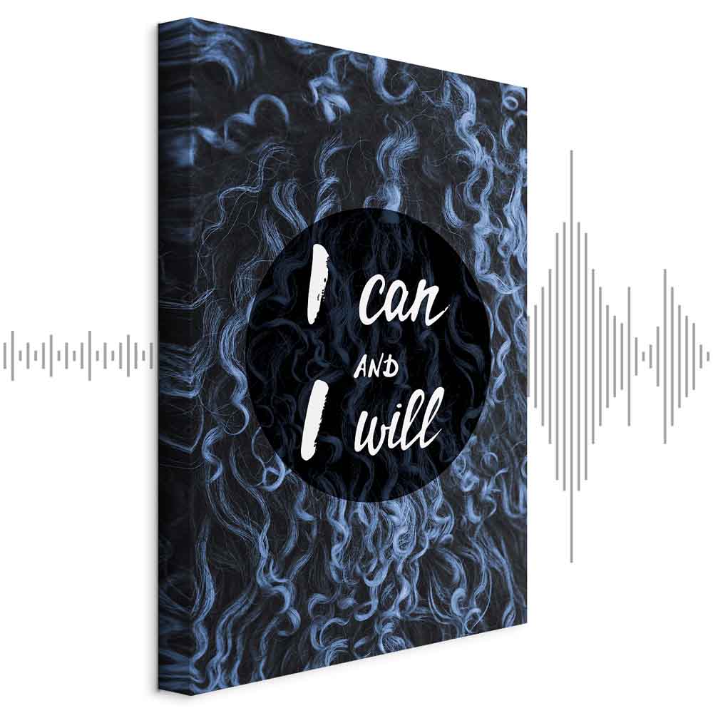 Leinwandbild - I Can and I Will (1 Part) Vertical