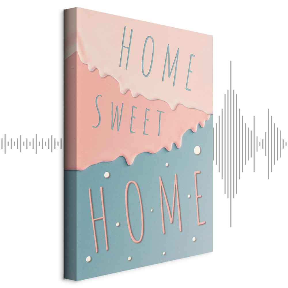 Leinwandbild - Inscriptions: Home Sweet Home (1 Part) Vertical