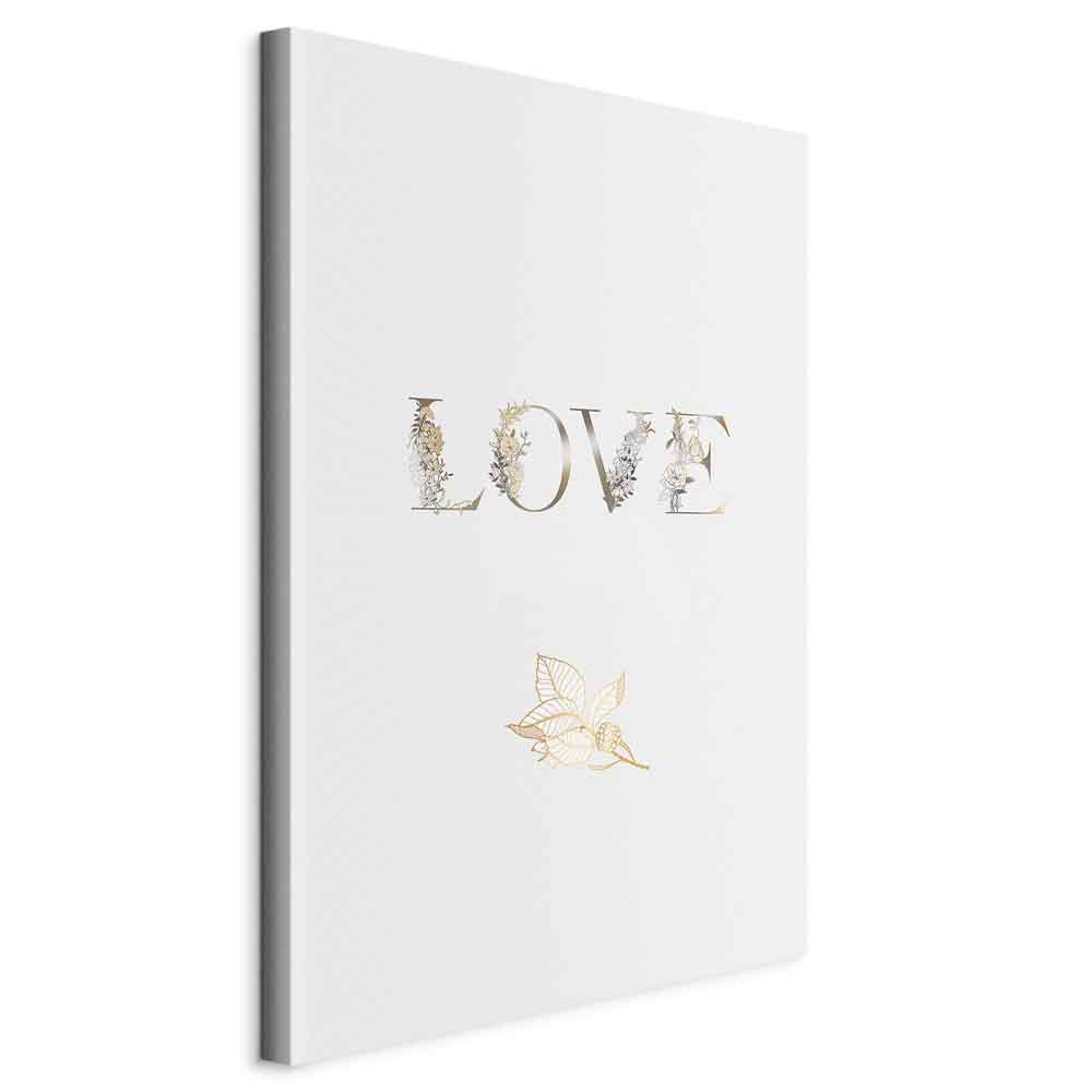 Leinwandbild - Love Is Strength (1 Part) Vertical