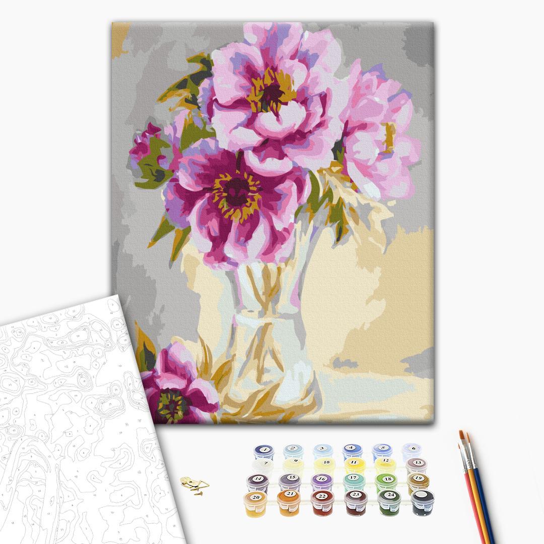 Malen nach Zahlen - Flowers In A Vase