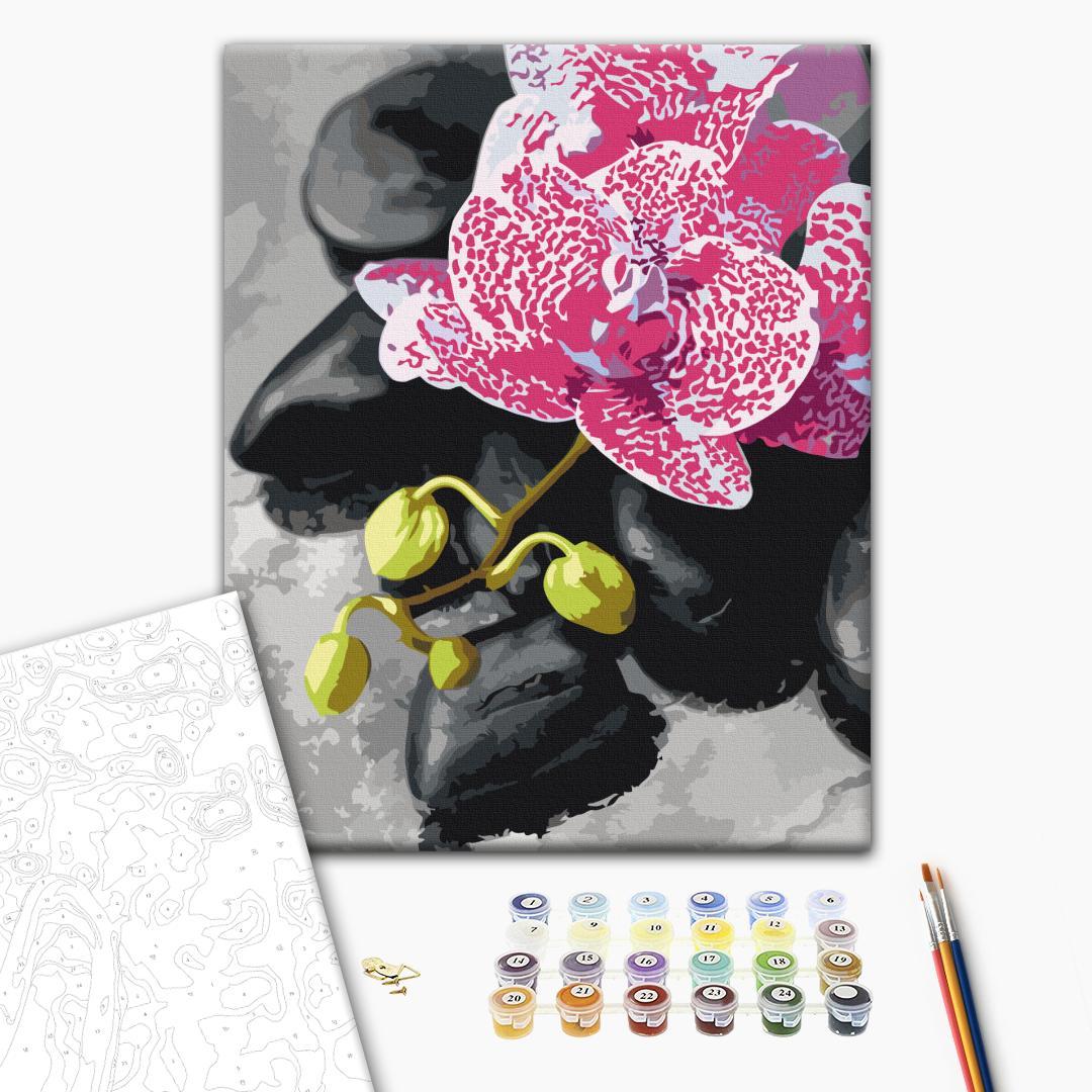Malen nach Zahlen - Pink Orchid