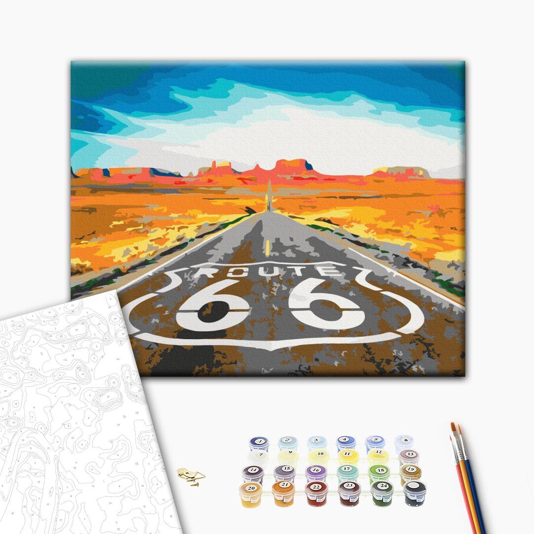 Malen nach Zahlen - Route 66