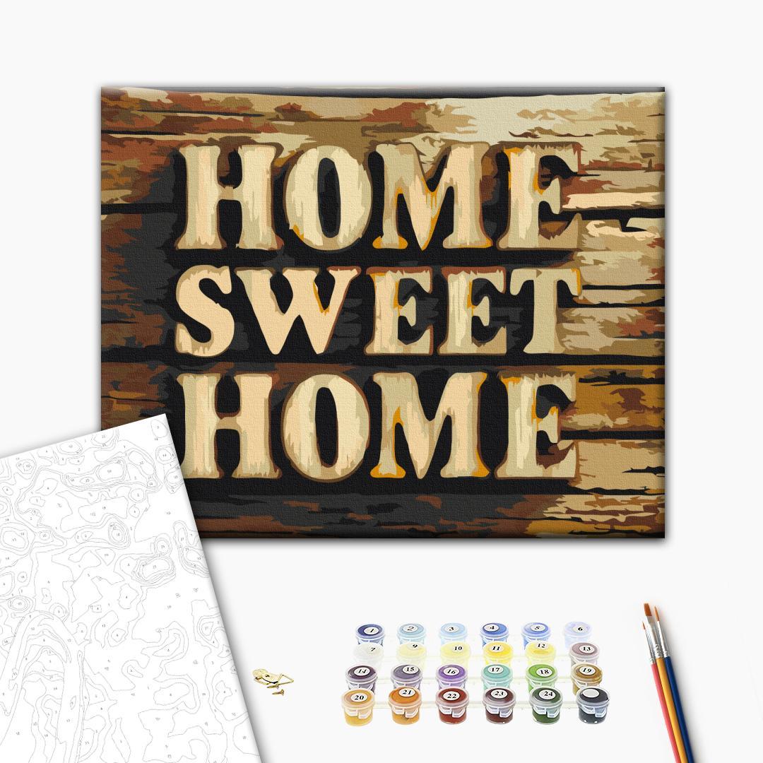 Malen nach Zahlen - Wooden Home