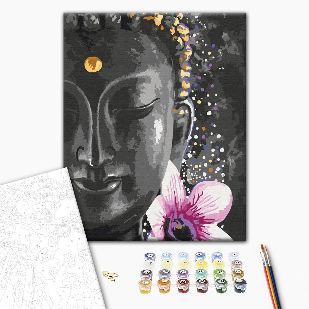 Malen nach Zahlen - Buddha and Flower