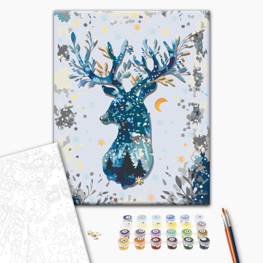 Malen nach Zahlen - Nightly Deer