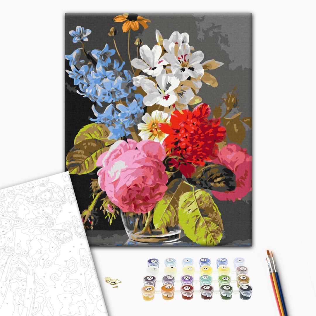 Malen nach Zahlen - Bouquet in a Glass