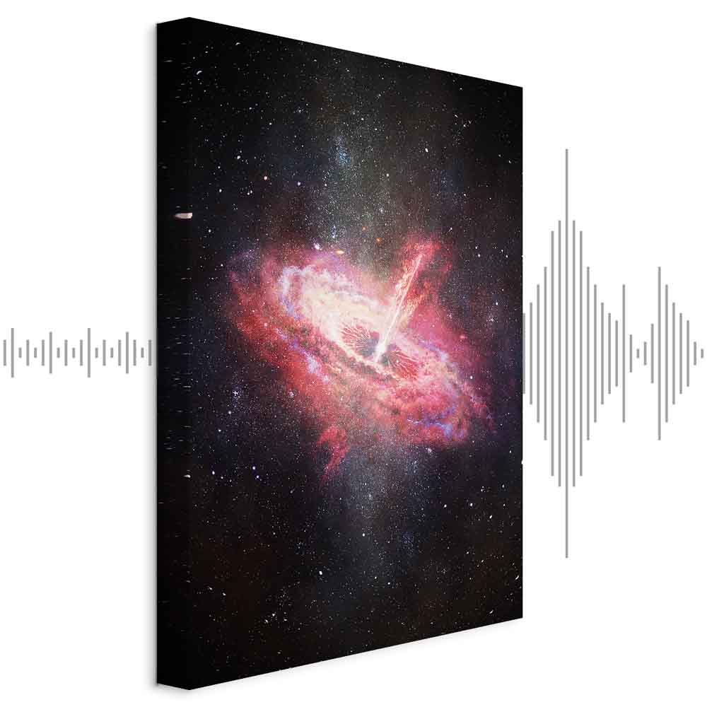 Leinwandbild - Lonely Galaxy (1 Part) Vertical