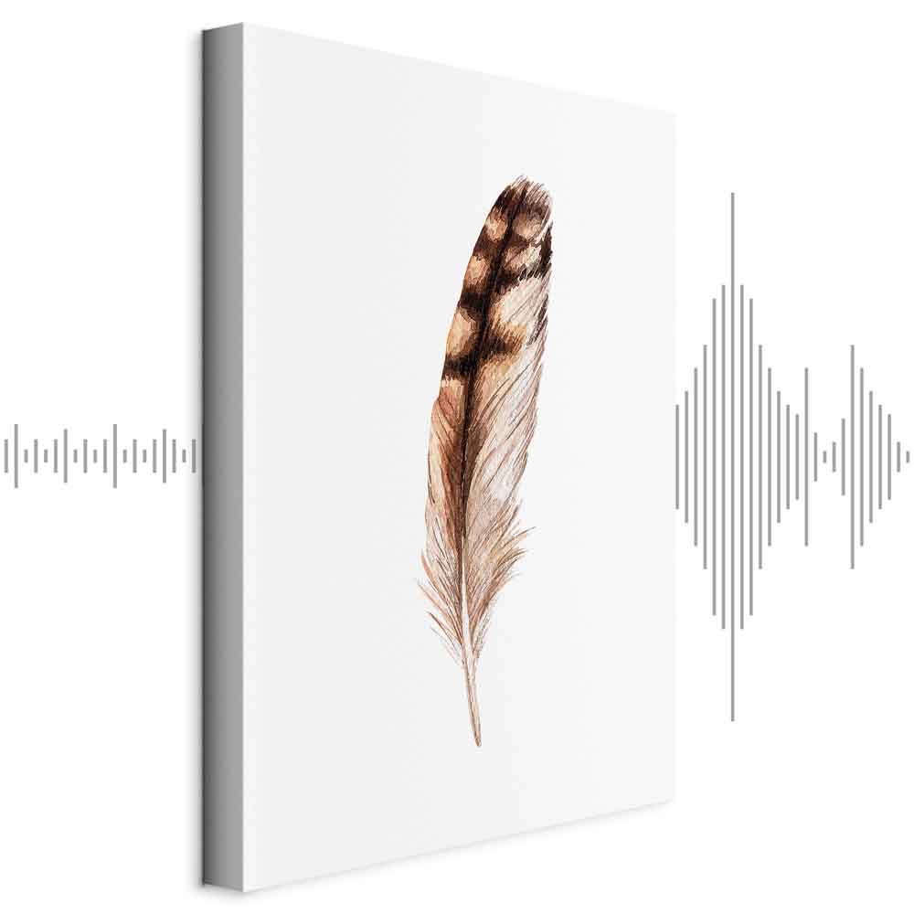 Leinwandbild - Magic Feather (1 Part) Vertical
