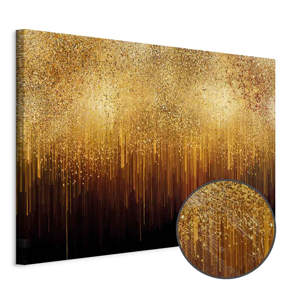 Leinwandbild - Golden Expansion (1 Part) Wide