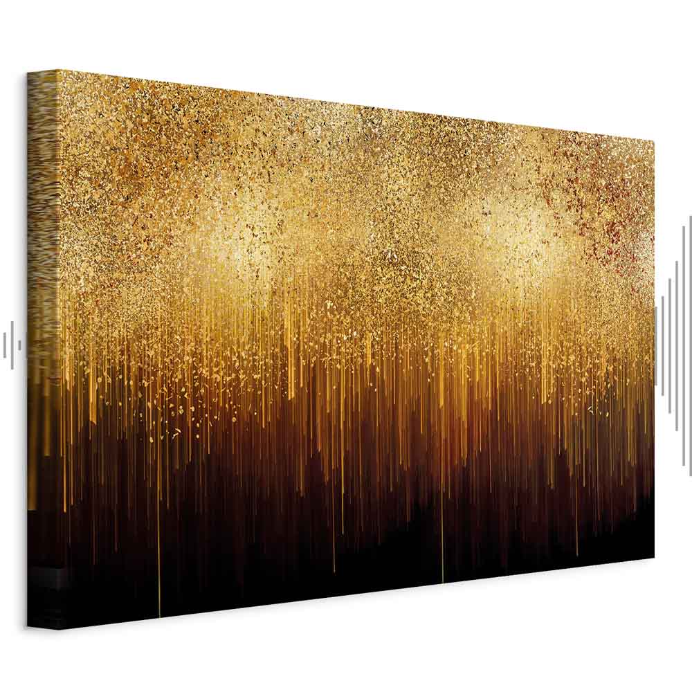 Leinwandbild - Golden Expansion (1 Part) Wide
