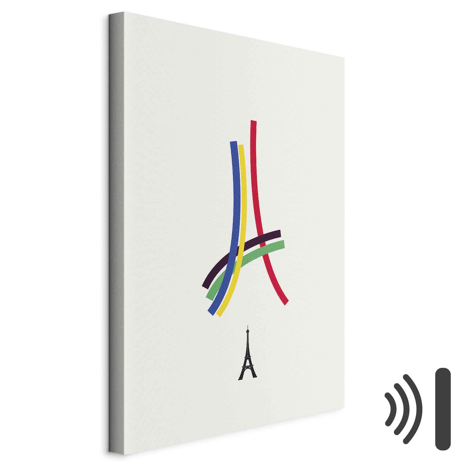 Leinwandbild - Eiffel Tower - Colorful Graphics - Abstraction